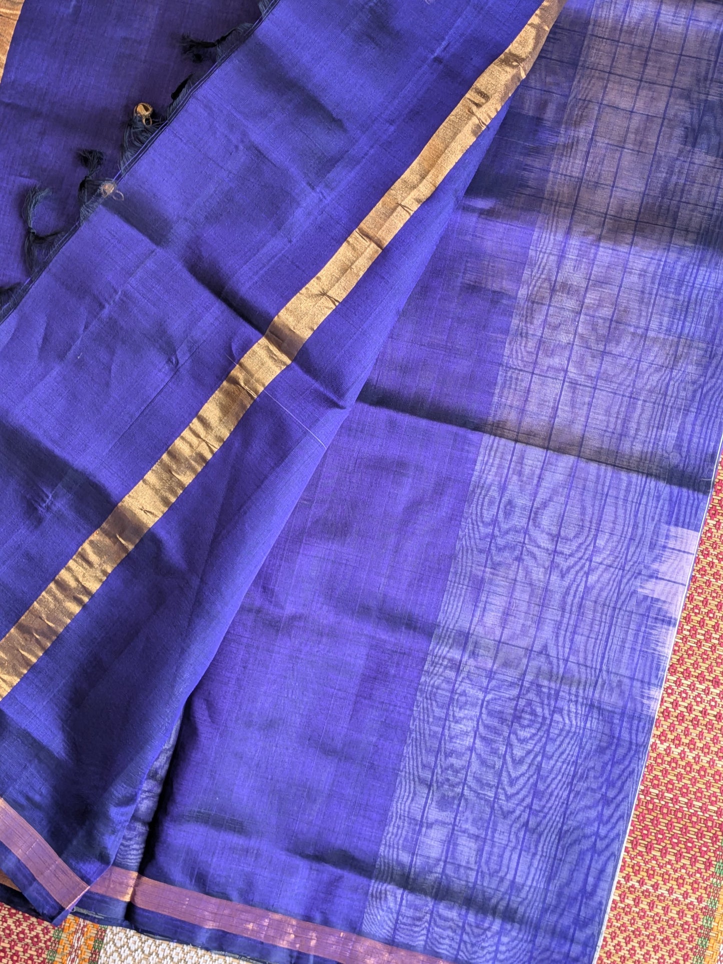 Paturu Pattu Jumping Checks- Royal blue & Off- white