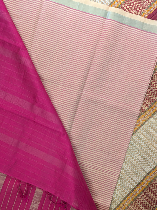 Paturu New Horizontal Stripes Saree