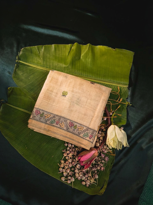 Lotus Munga Cotton Jamdani Buta Saree