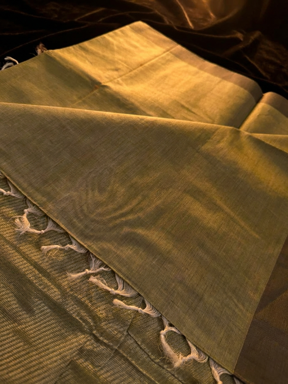 Light Pista Green Cotton Saree