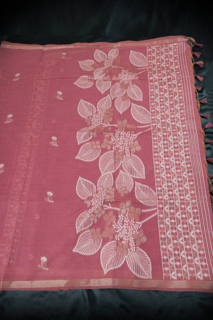 Floral Munga Cotton Saree