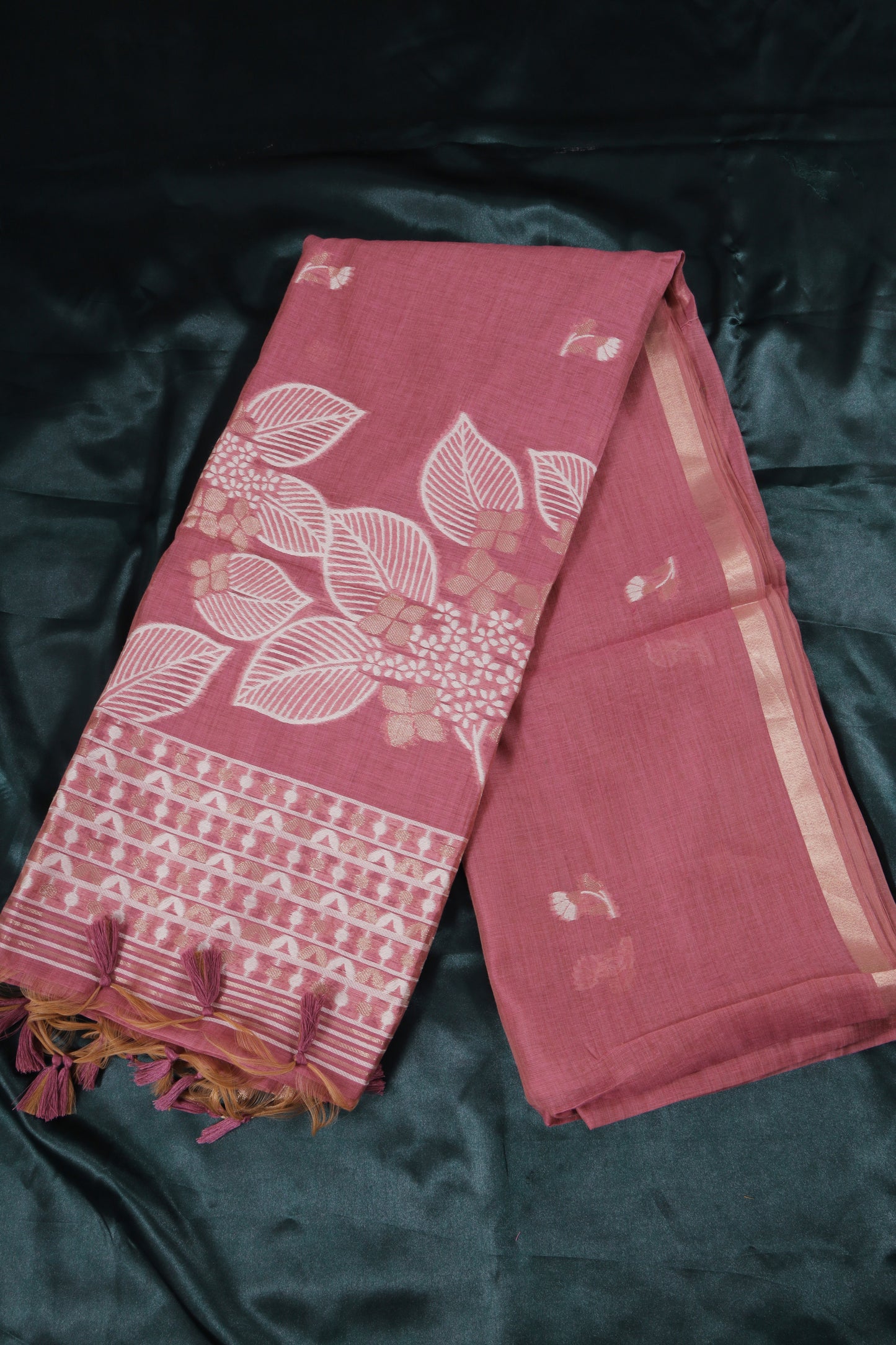 Floral Munga Cotton Saree