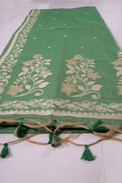 Floral Munga Cotton Saree