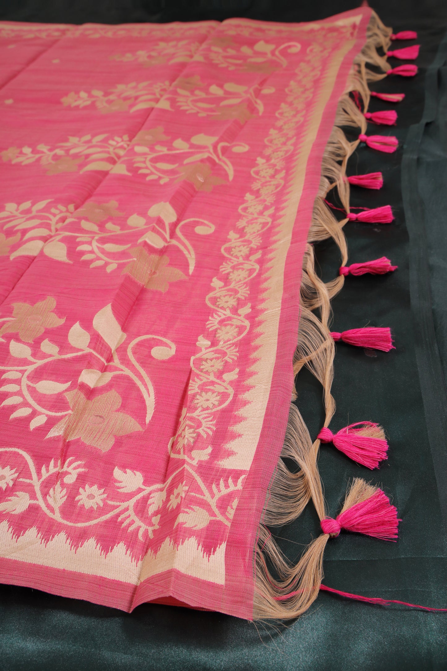 Floral Munga Cotton Saree