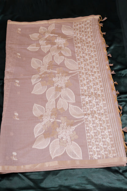 Floral Munga Cotton Saree