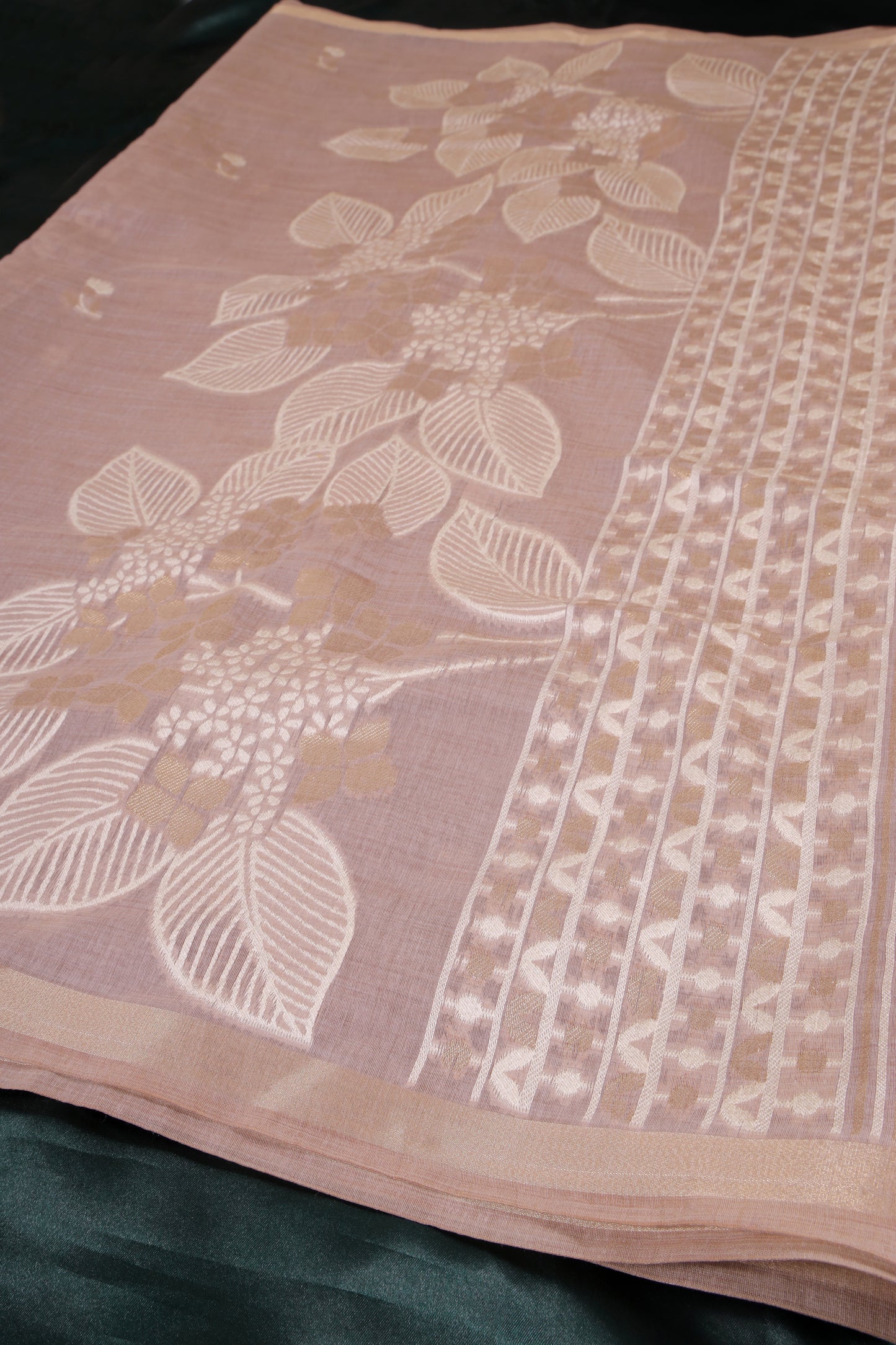 Floral Munga Cotton Saree