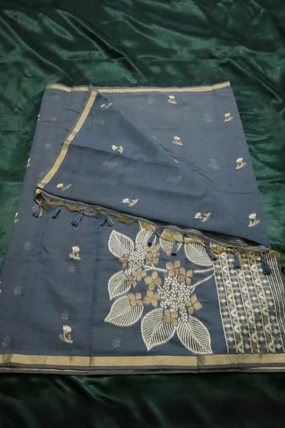 Floral Munga Cotton Saree