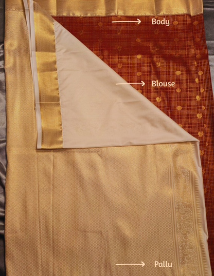 Semi Silk Brocade Bentex Saree