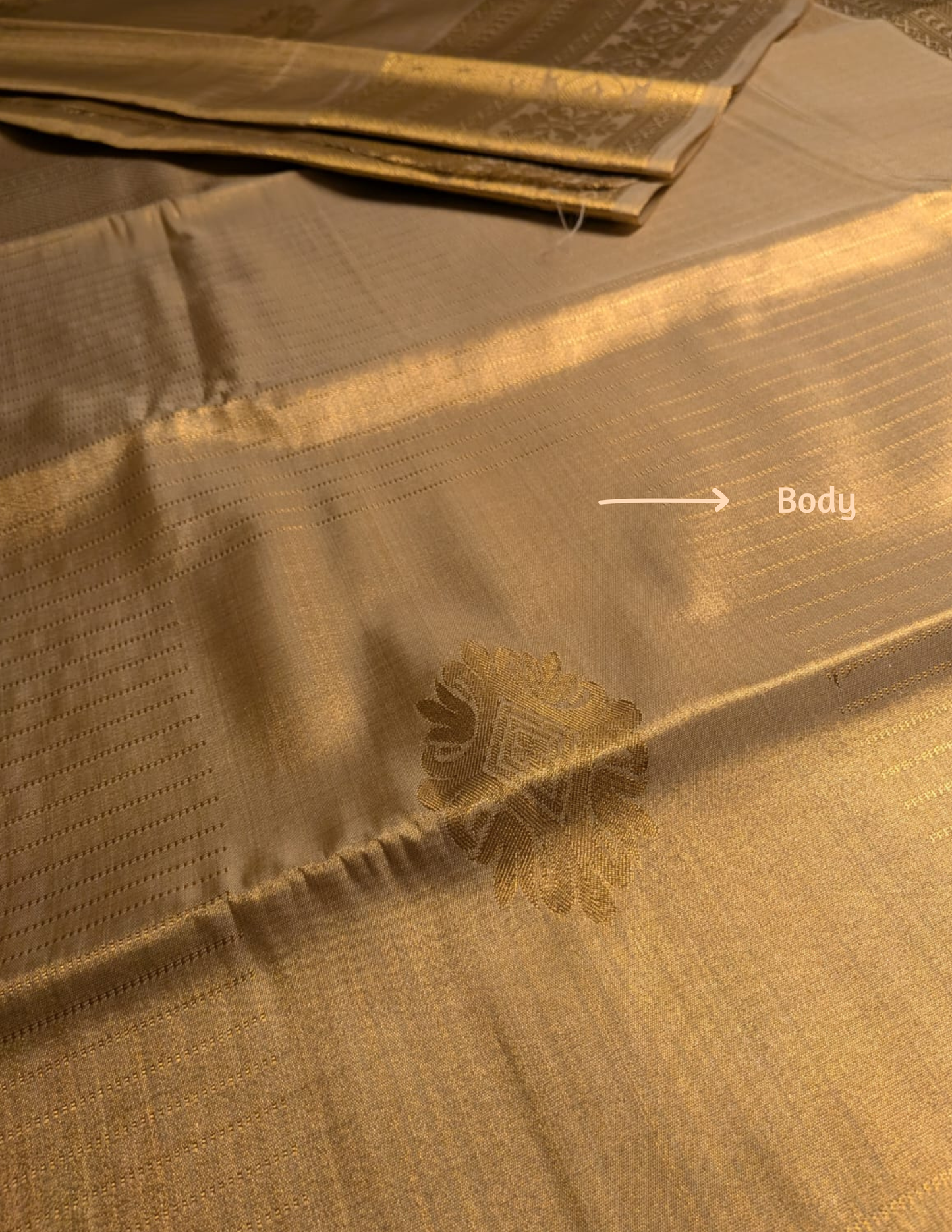 Semi Tissue Silk Saree- Cream