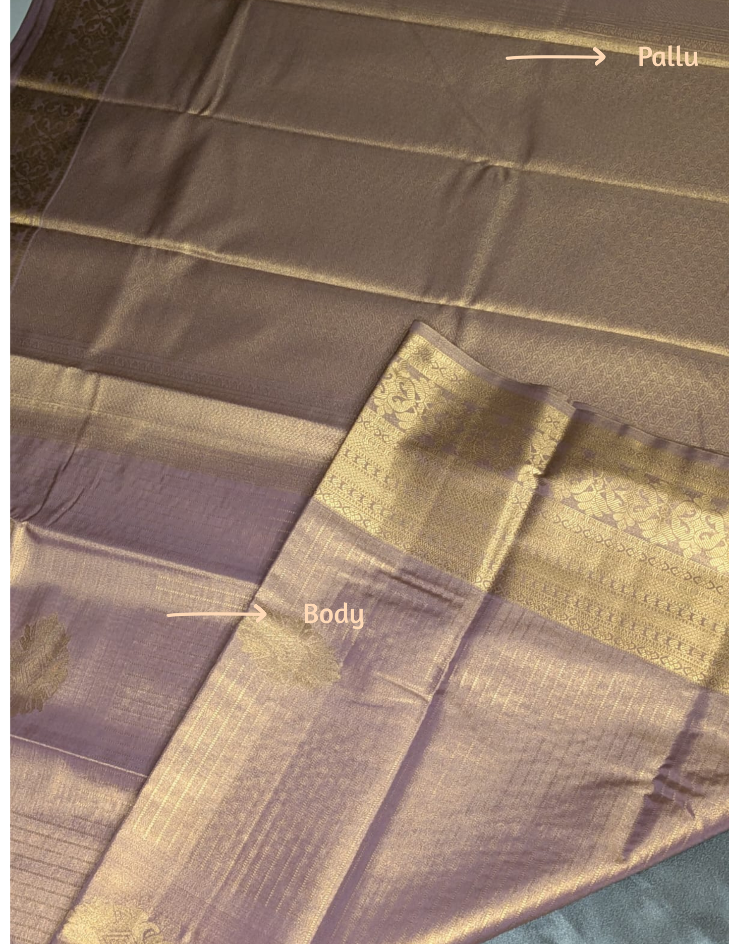 Semi Tissue Silk Saree- Lavender