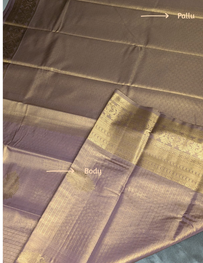 Semi Tissue Silk Saree- Lavender