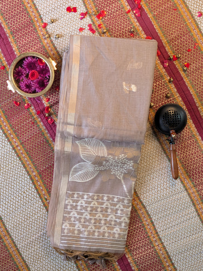 Floral Munga Cotton Saree