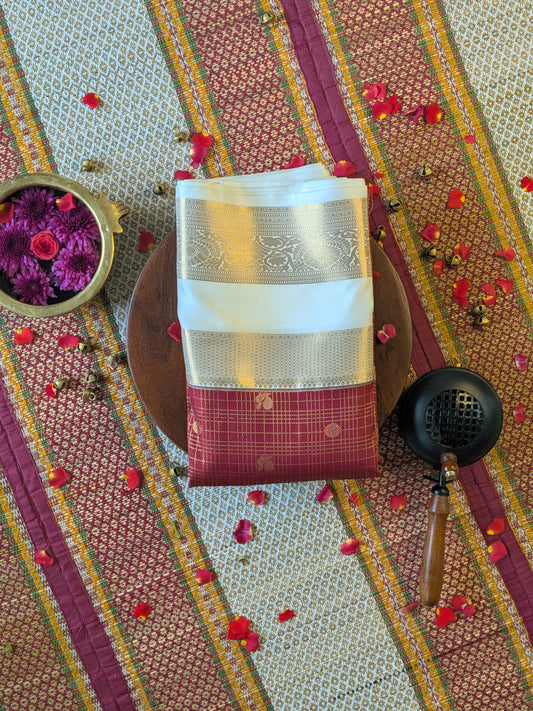 Semi Silk Brocade Bentex Saree