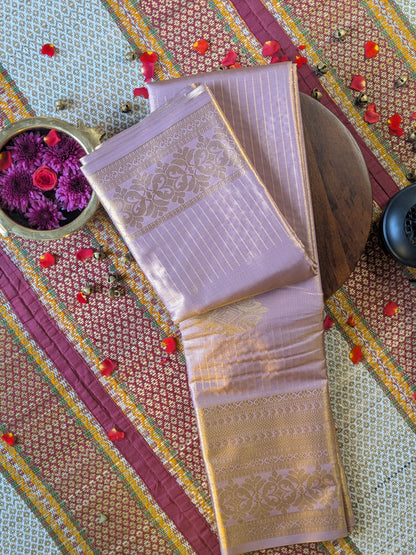 Semi Tissue Silk Saree- Lavender