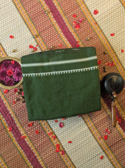 Green Mul Cotton Saree