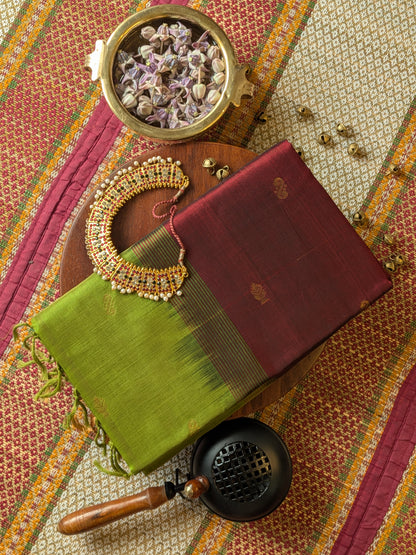 Paturu Pattu Buta- Maroon & green