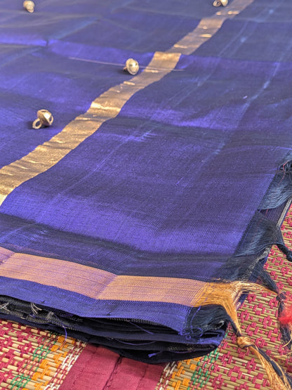 Paturu Pattu Jumping Checks- Royal blue & Off- white