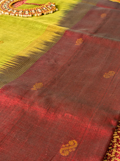 Paturu Pattu Buta- Maroon & green