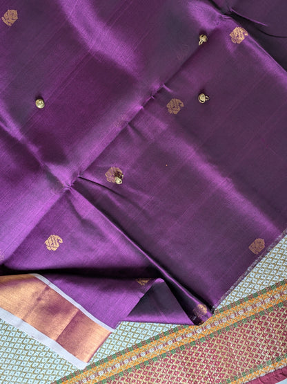 Paturu Pattu Buta- Purple & off- white