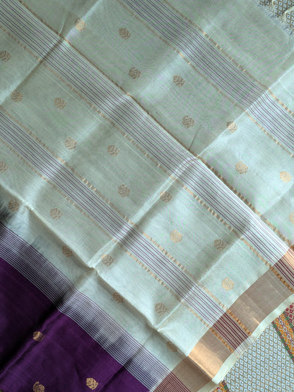 Paturu Pattu Buta- Purple & off- white