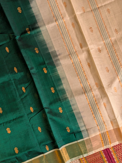 Paturu Pattu Buta- Green & off- white