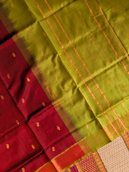 Paturu Pattu Buta- Maroon & green