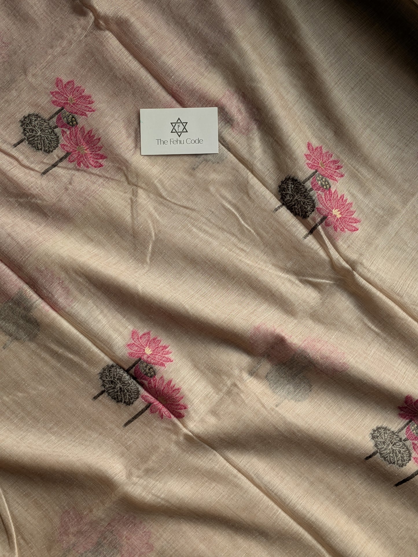 Lotus Munga Cotton Jamdani Buta Saree