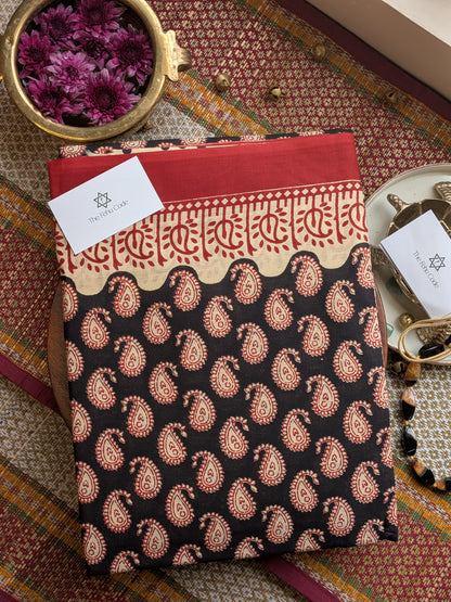 Bagru Hand Block Saree- Paisley Buta