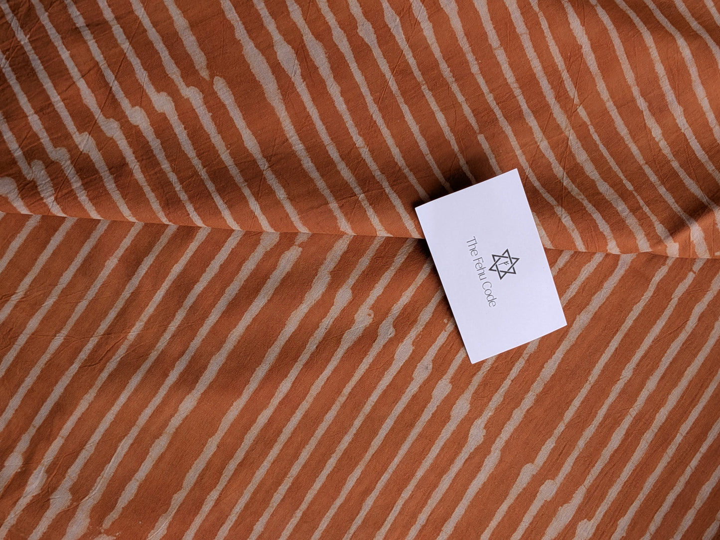 Bagru Hand Block Cotton Saree-Stripes