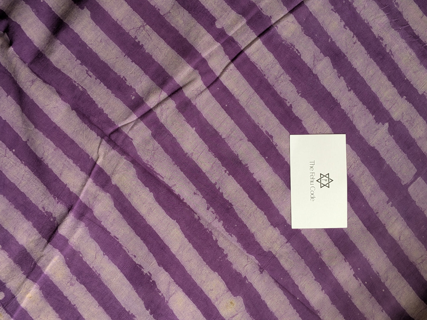 Bagru Hand Block Cotton Saree- Stripes