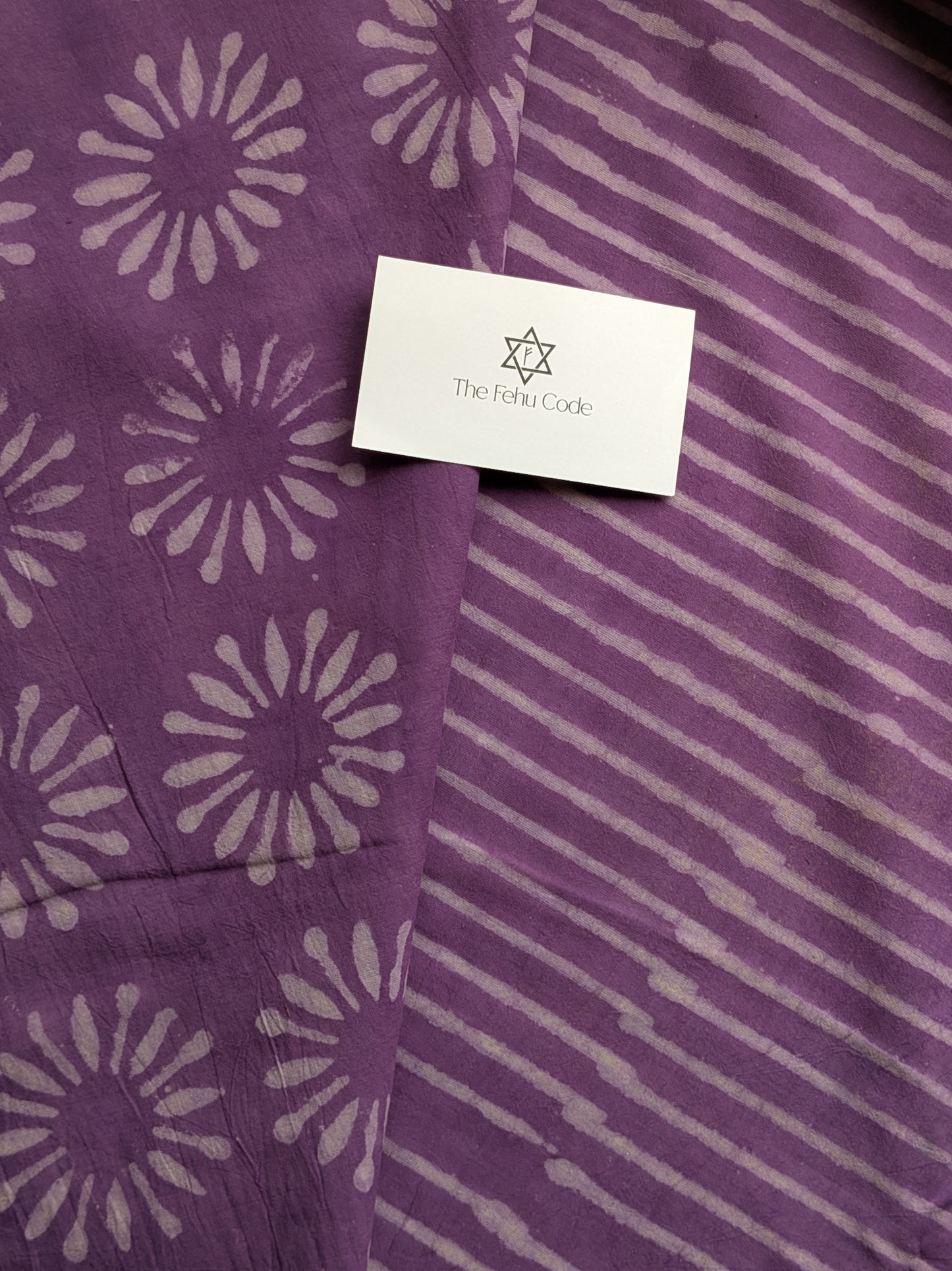 Bagru Hand Block Cotton Saree- Stripes
