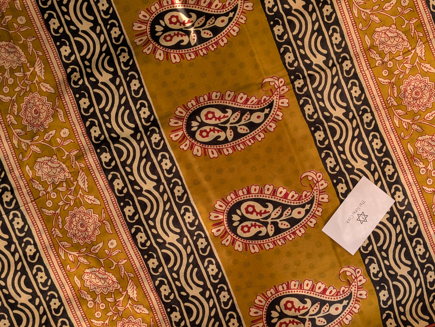 Bagru Hand Block Saree- Paisley Buta