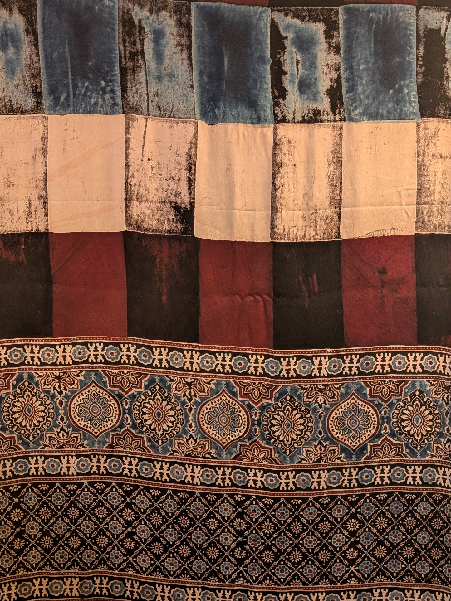 Ajrakh Modal Saree