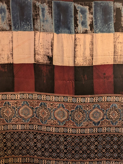 Ajrakh Modal Saree