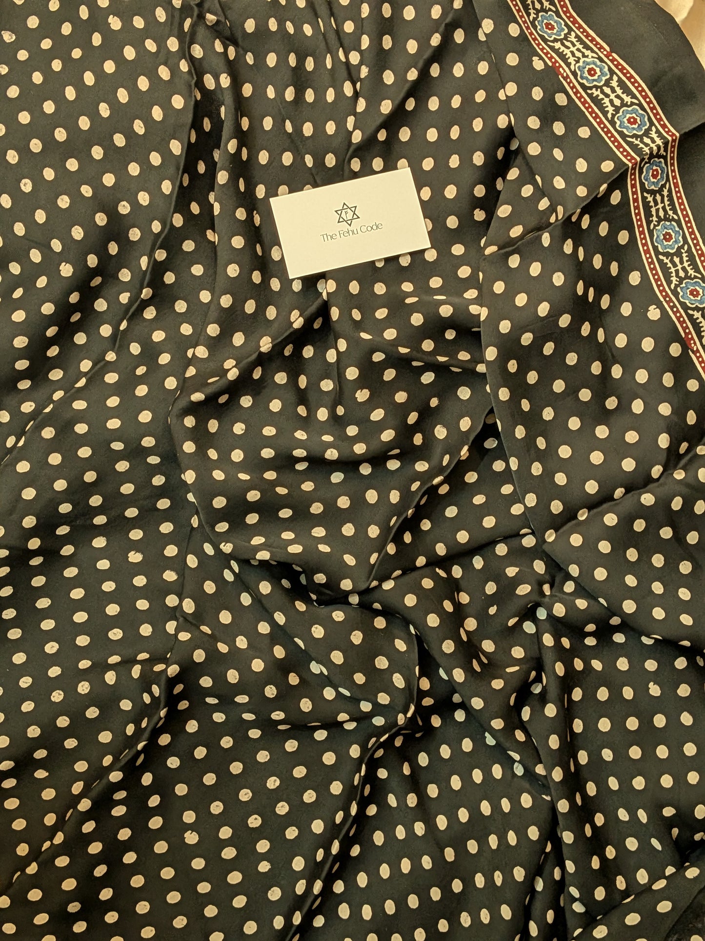 Ajrakh Modal Geometric Saree