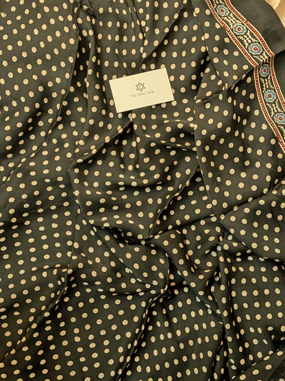 Ajrakh Modal Geometric Saree