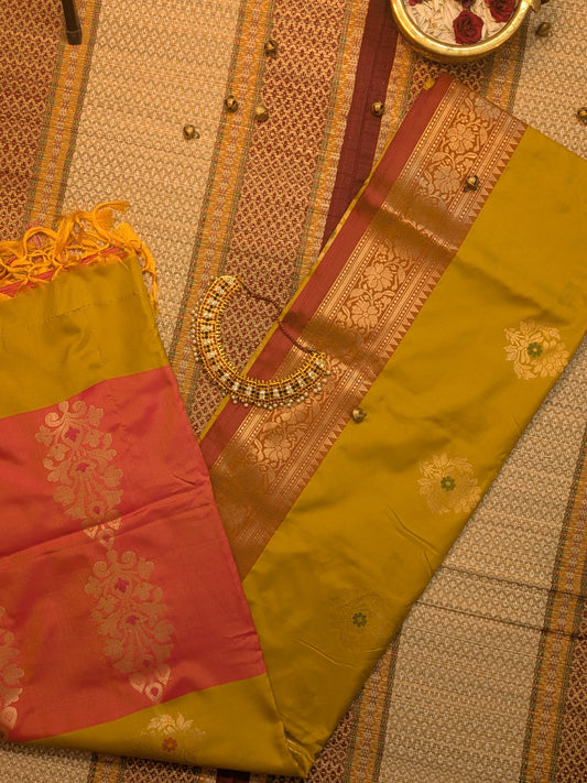 Soft Silk Saree_003_Yellow