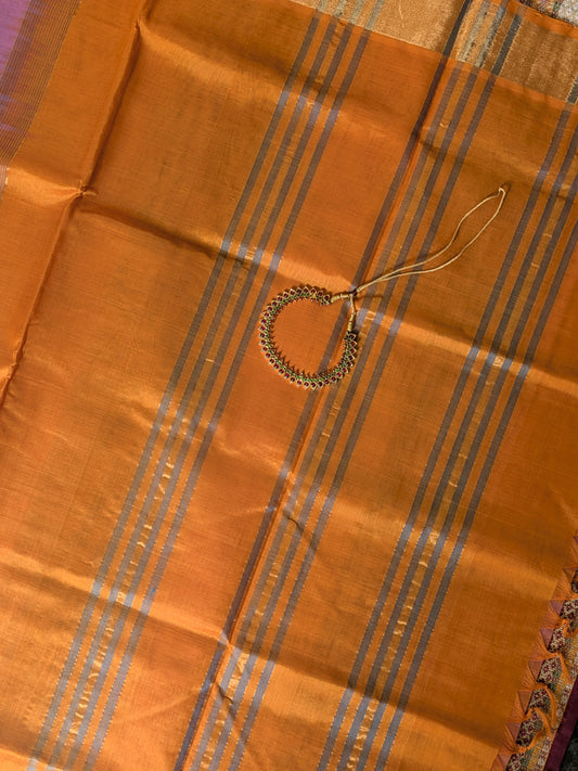 Paturu Ikkat 3 Colour Saree