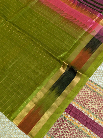 Paturu Pattu Checks- 2 Ikkat Border