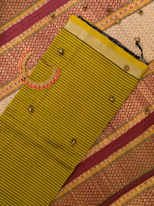 Paturu New Horizontal Stripes Saree