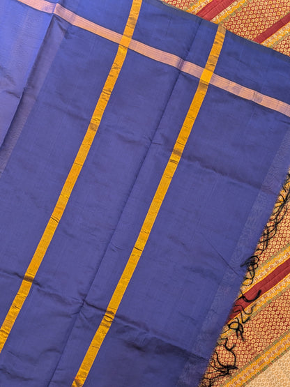 Paturu Pattu Semi Silk Saree- Ikkat Body