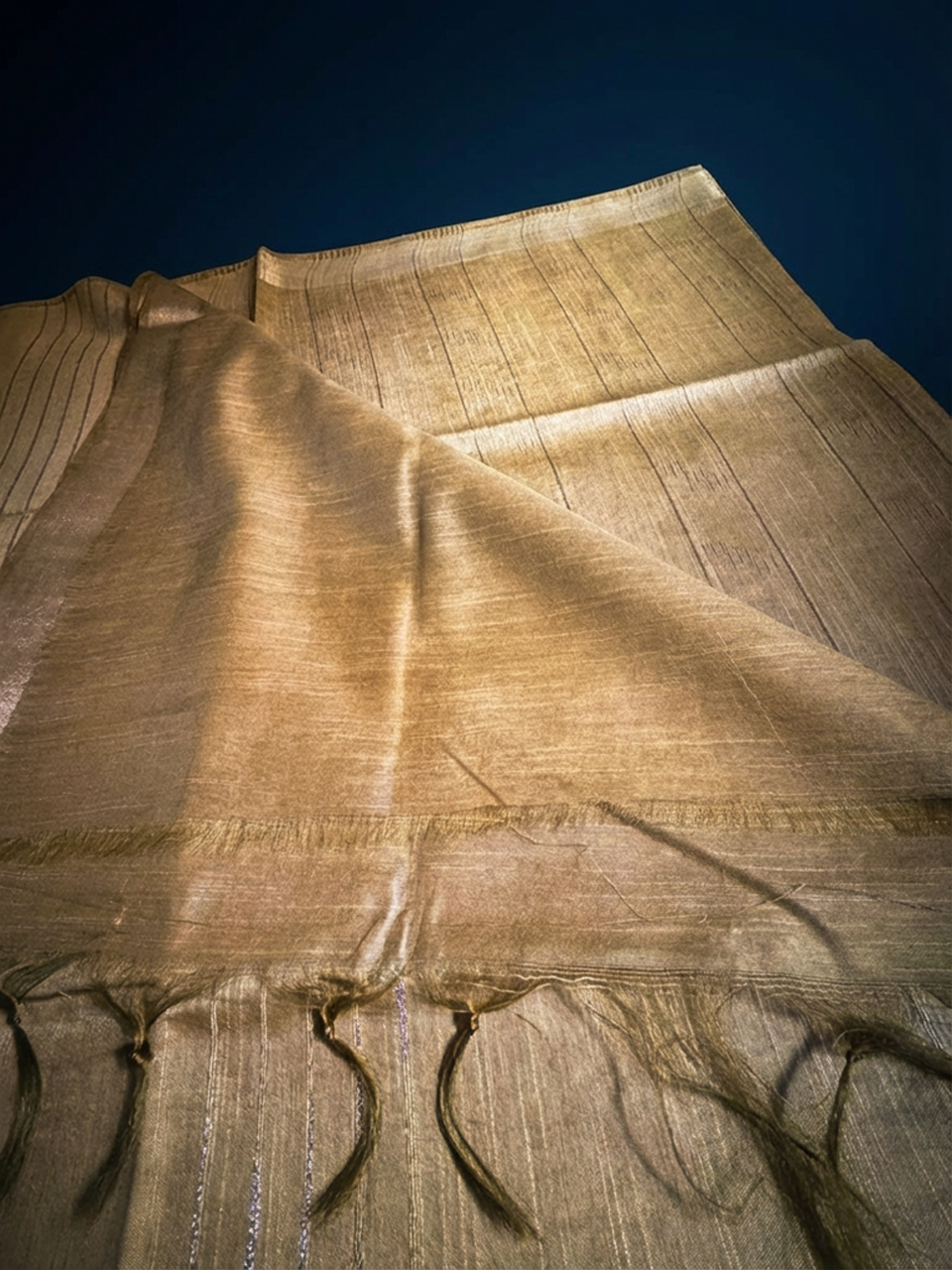 Golden Tussar Silk Saree
