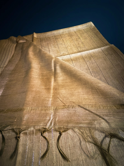Golden Tussar Silk Saree