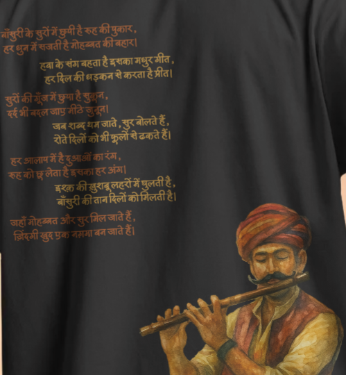 Bansuri/ Flute Oversized T-shirt